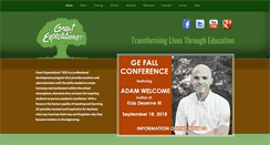 Desktop Screenshot of greatexpectations.org